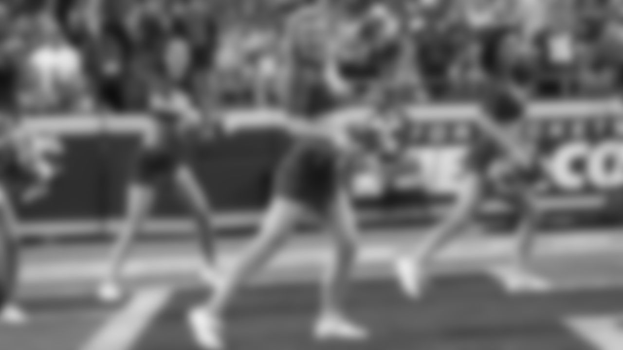 Chiefs Cheerleaders performing during an NFL preseason football game against the Green Bay Packers, Thursday, August 25, 2022 in Kansas City.