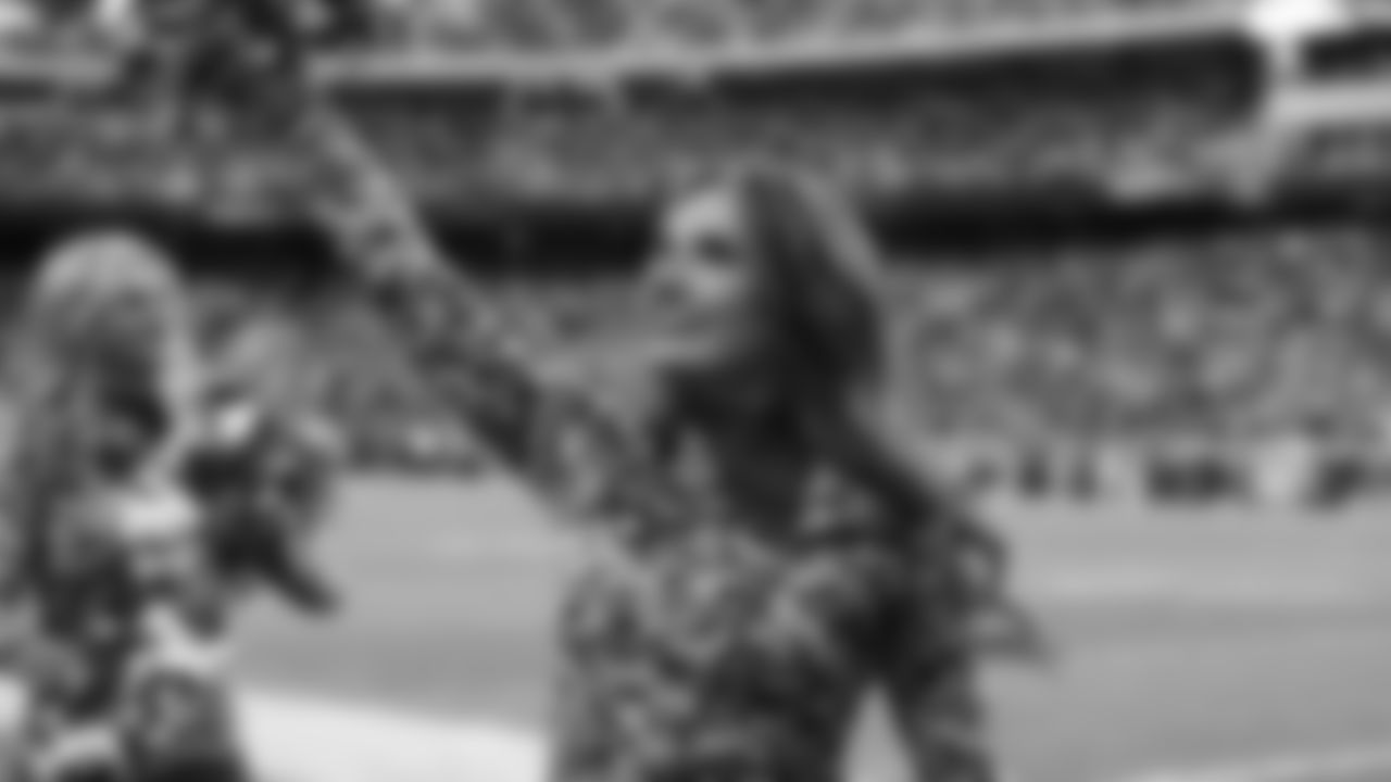Kansas City Chiefs Cheerleaders during an NFL football game against the Dallas Cowboys, Sunday, November 21, 2021 in Kansas City.
