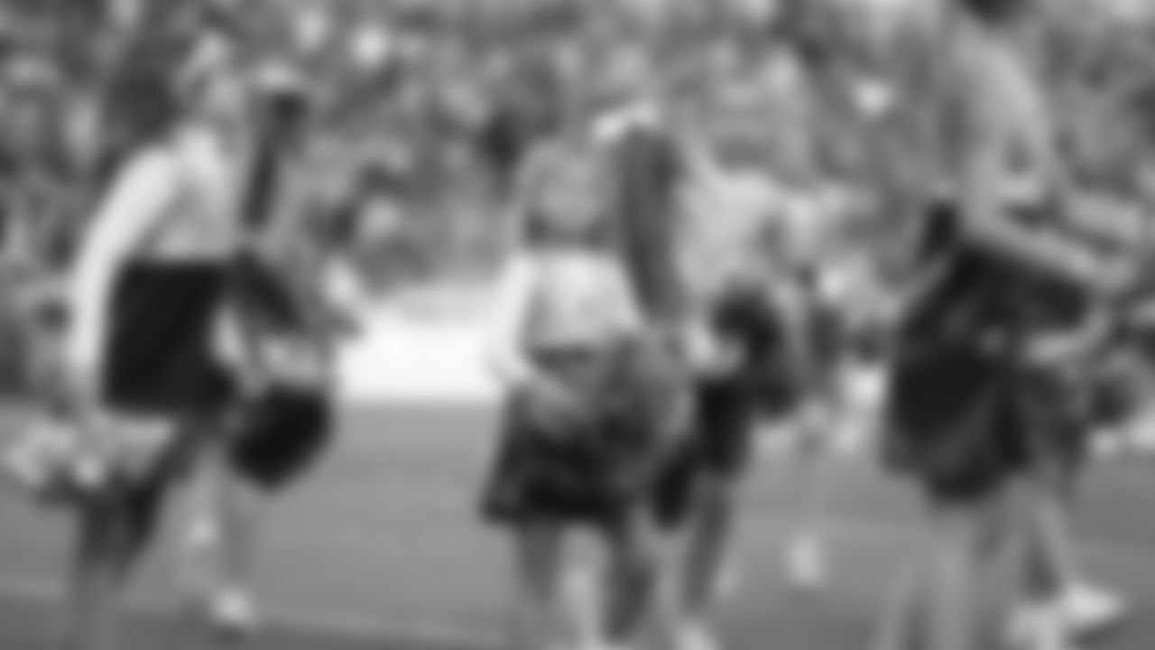 Junior Chiefs Cheerleaders perform during an NFL football game against the Buffalo Bills, Sunday, October 16, 2022 in Kansas City.