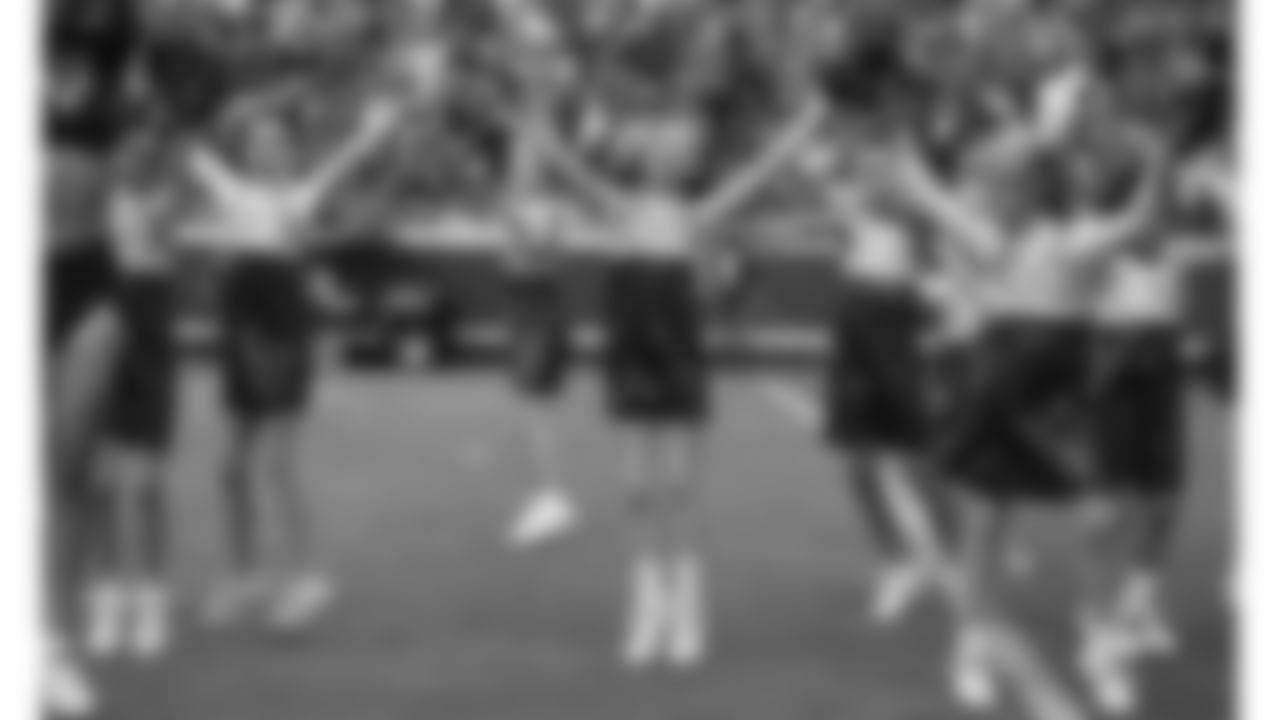 Junior Chiefs Cheerleaders perform during an NFL football game against the Buffalo Bills, Sunday, October 16, 2022 in Kansas City.