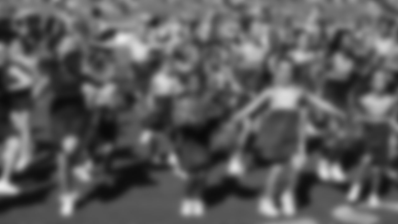 Kansas City Chiefs Junior Cheerleaders during an NFL Preseason Week 2 game between the Kansas City Chiefs and the Detroit Lions, August 17, 2024