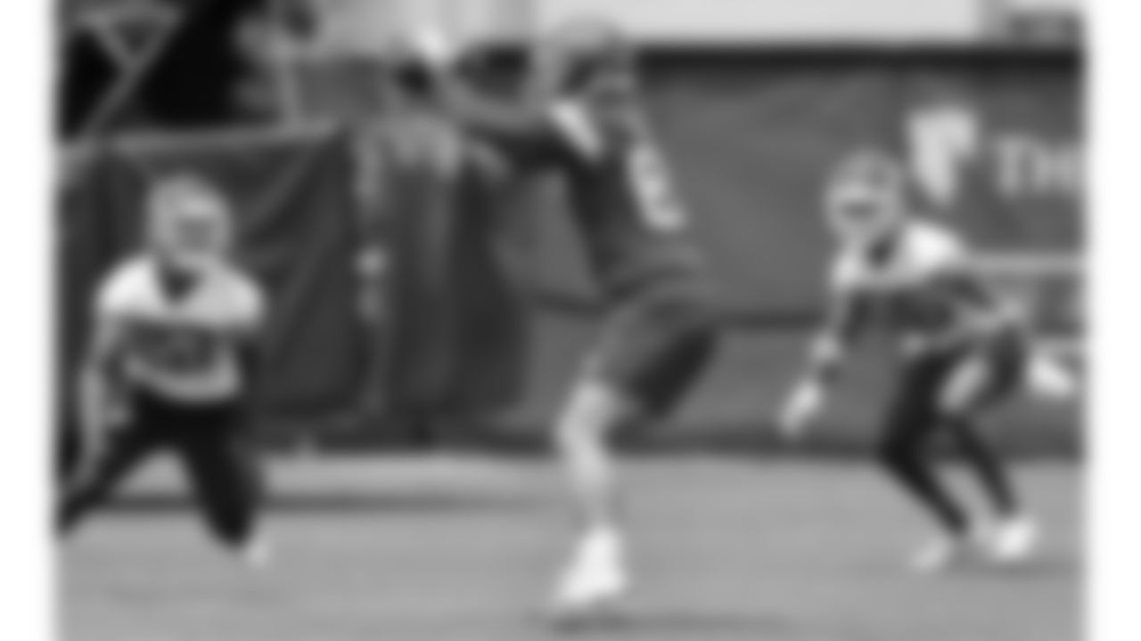 Kansas City Chiefs tight end Travis Kelce (87) at practice during Phase 3 of OTAs on Thursday, May 30, 2024 in Kansas City, MO.