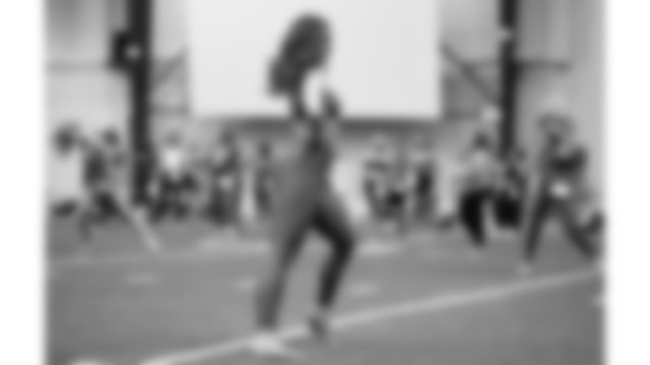 Kansas City Chiefs Cheerleaders audition clinic on March 15, 2025 in Kansas City, MO.